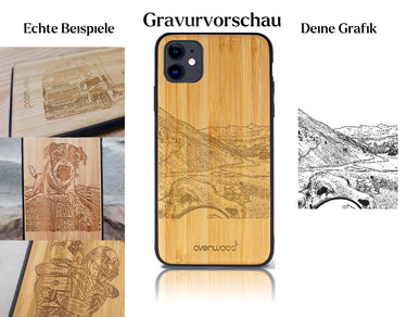 INDIVIDUELL iPhone 11 Bambus-Kunststoff